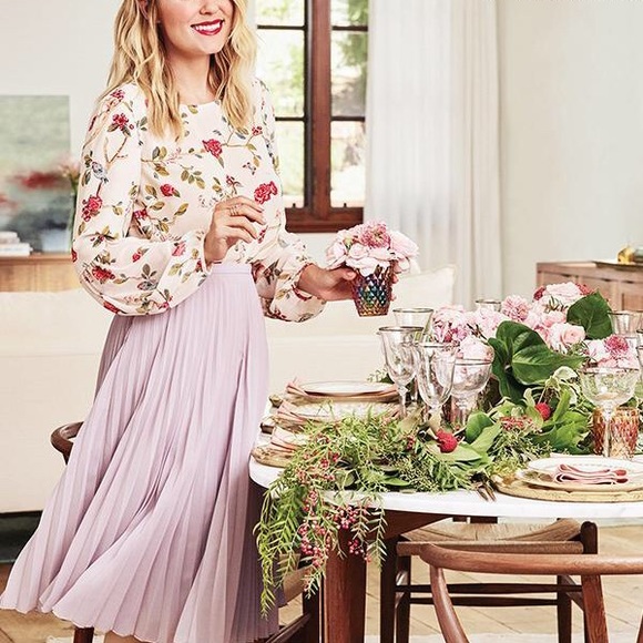 Lauren Conrad Disney Snow White Floral Peasant Top